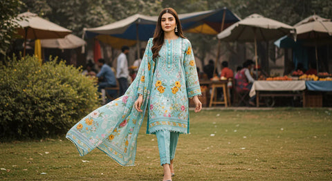Sky Blue Dress For Women - Vogue Traders